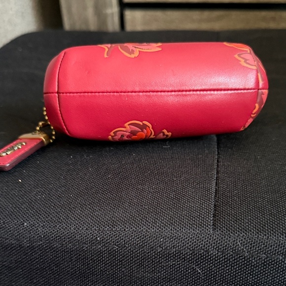 Coach Pink Floral Clutch/ coin purse / card purse - Picture 3 of 6